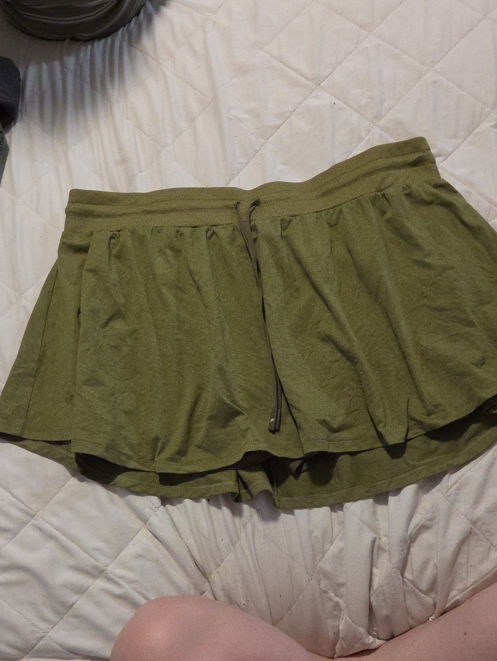 Fabletics Olive Green Athletic Skort, Sz Xxl
